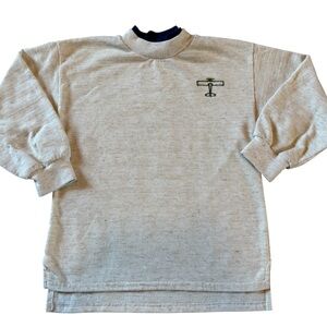 Vintage Buster Brown Airplane Shirt Boys 6 USA Striped 90s